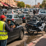 سائقو سيارات الأجرة بقلعة السراغنة يستنكرون احتلال الملك العمومي وتردي طرقات الشوارع ويعلنون تنظيم وقفة احتجاجية